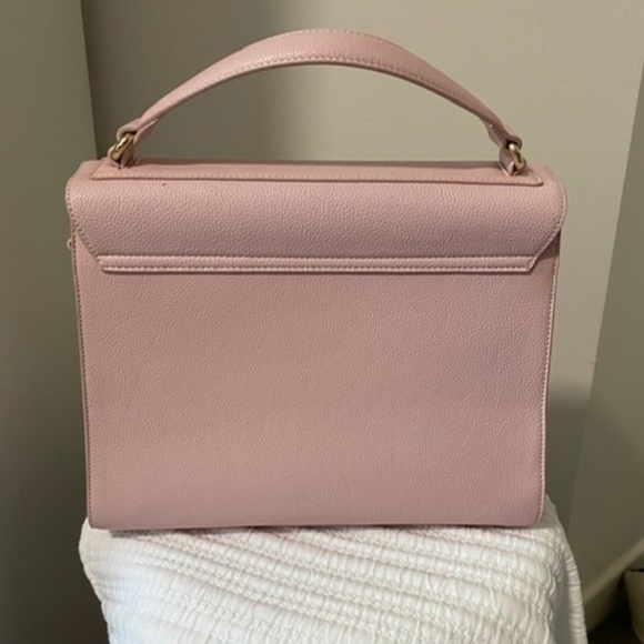 Vintage inspired pale pink Review handbag - Picture 5 of 5